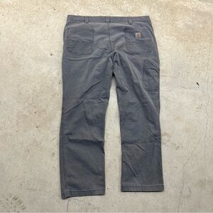 Vintage Carhartt Relaxed Fit Workwear Carpenter Pants Mens 42x32 Gray CHECK DISC